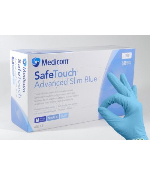 Рукавички Medicom блакитні, розмір L 50 пар